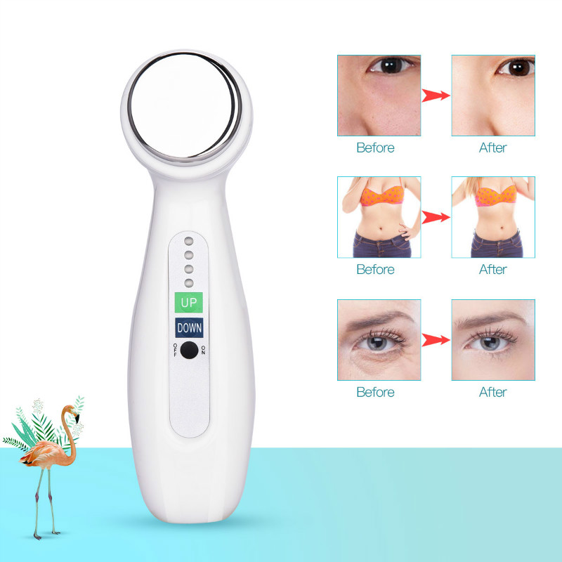 Anti Aging Ultrasound Face Machine - 1Mhz 3Mhz Pijat Pembersih Wajah Ultrasonik