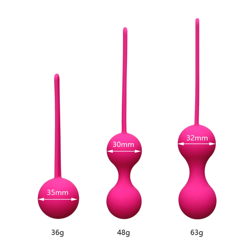 3 buah Set bola pintar silikon - Vaginal Tightening Hifu Machine ulasan dan harga