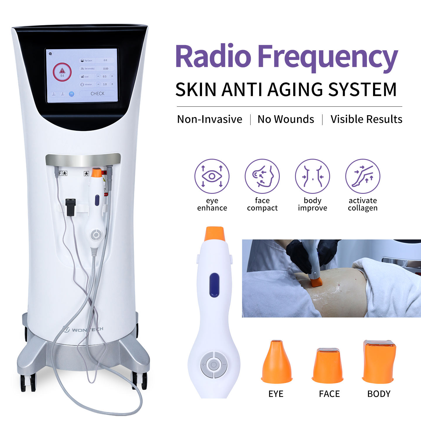 Mesin Pengencangan Kulit Freku - Radio Frequency Face Lift Machine ulasan dan harga