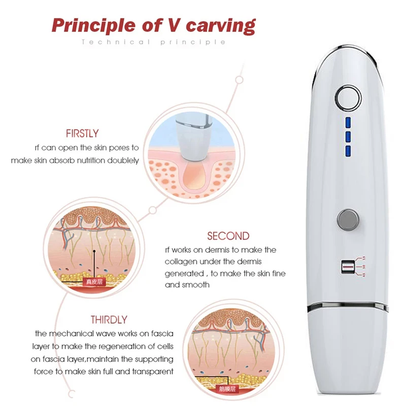 Mini Hifu Ultrasonik RF Garis  - Anti Aging Ultrasound Face Machine ulasan dan harga