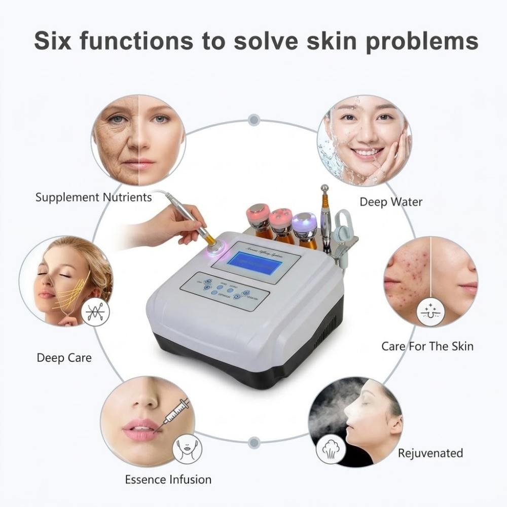Alat Peremajaan Kulit dengan T - Anti Aging Ultrasound Face Machine ulasan dan harga